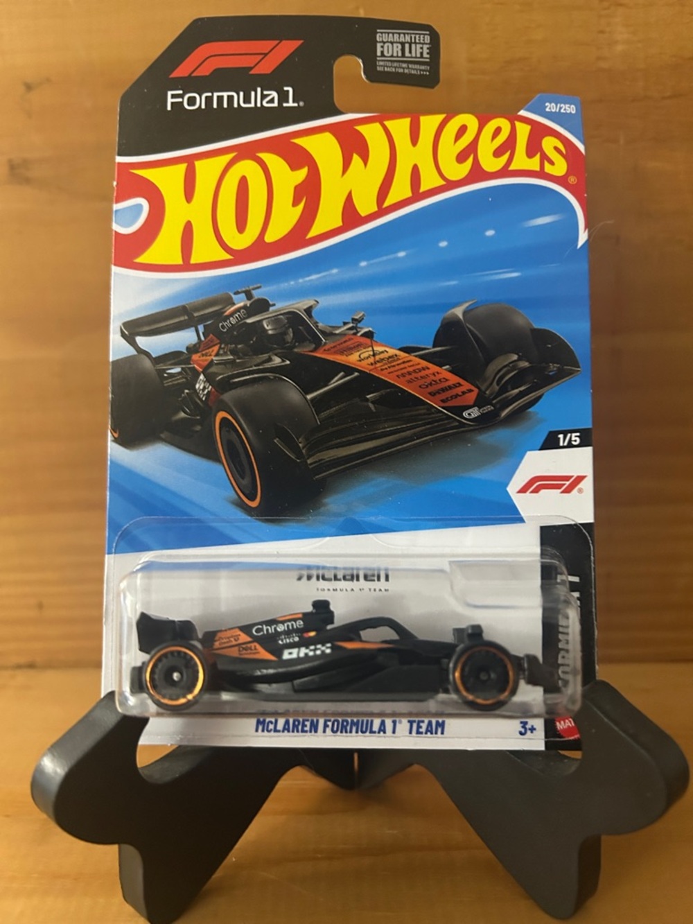 Hot Wheels McLaren Formula 1 Team Die-Cast Car - Black & Orange